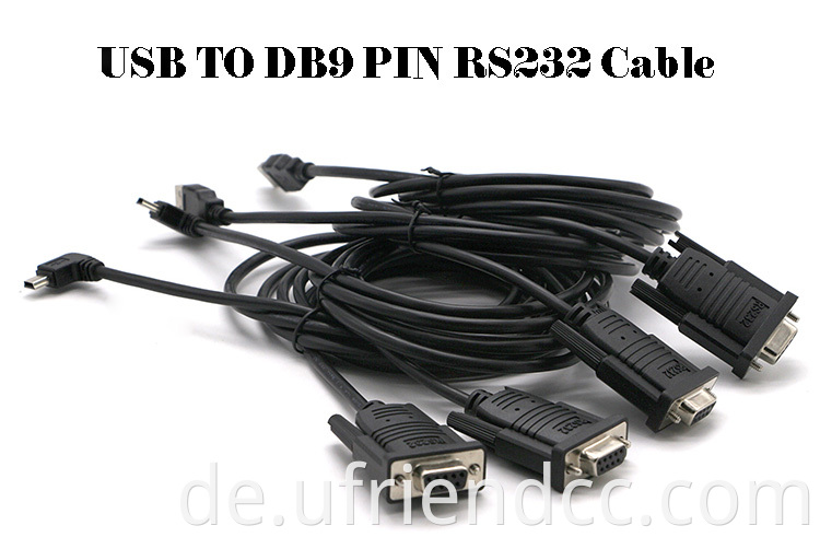 OEM Factory Manufacture USB Phone Adapt Port Multiples 1,8m Erweiterung USB auf DB9Pin USB an DB 9Pin RS232 -Kabel für Smart Watch